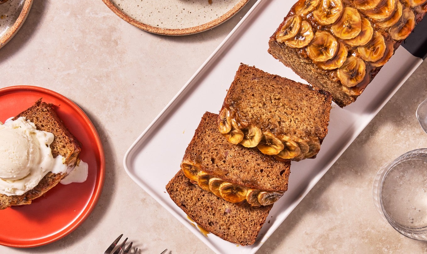 Bananas Foster Banana Bread