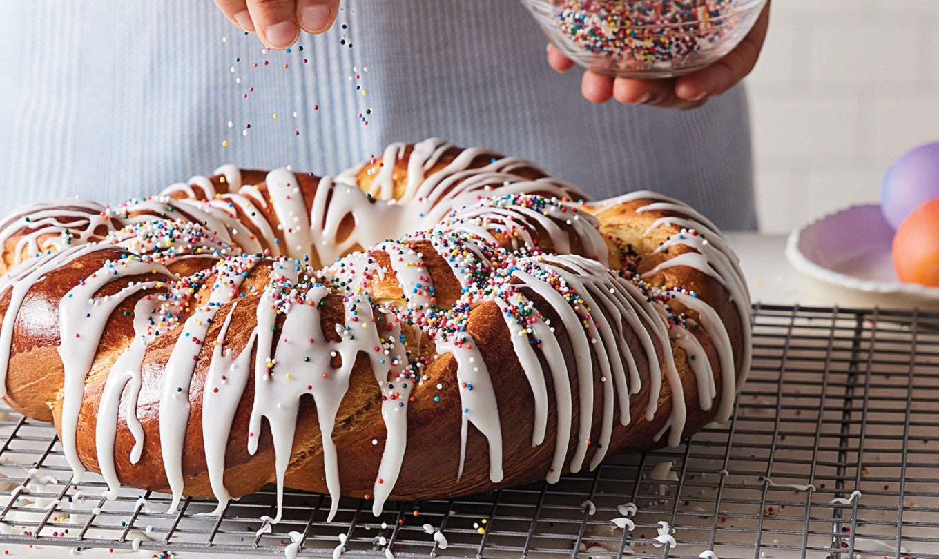 Easter Bread Wreath