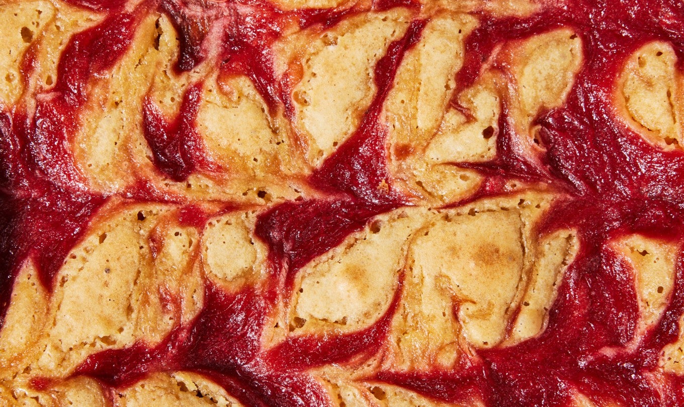 Swirled Rhubarb Bars