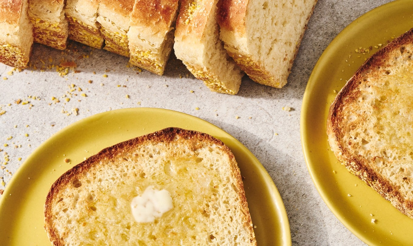 English Muffin Toasting Bread on a plate