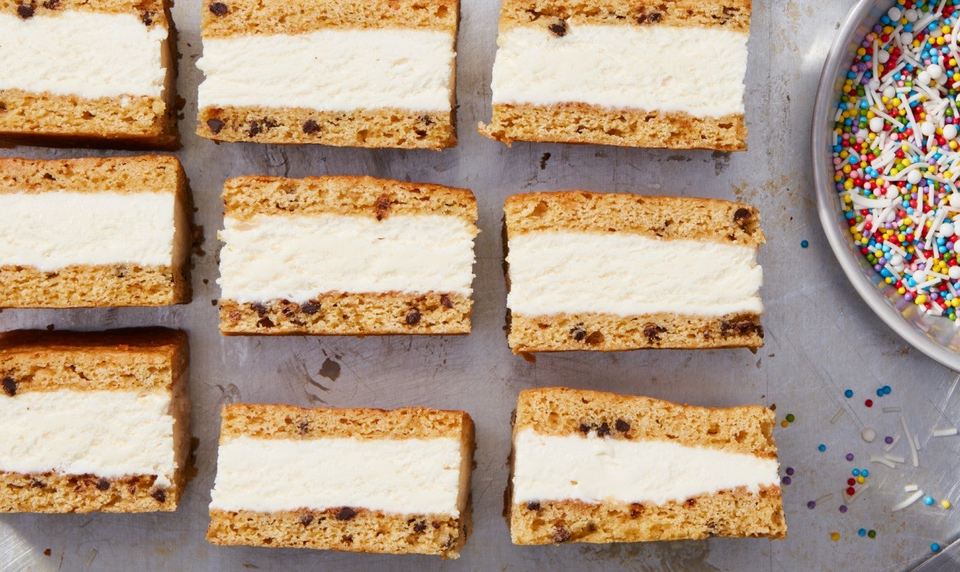 Chocolate Chip Ice Cream Bars