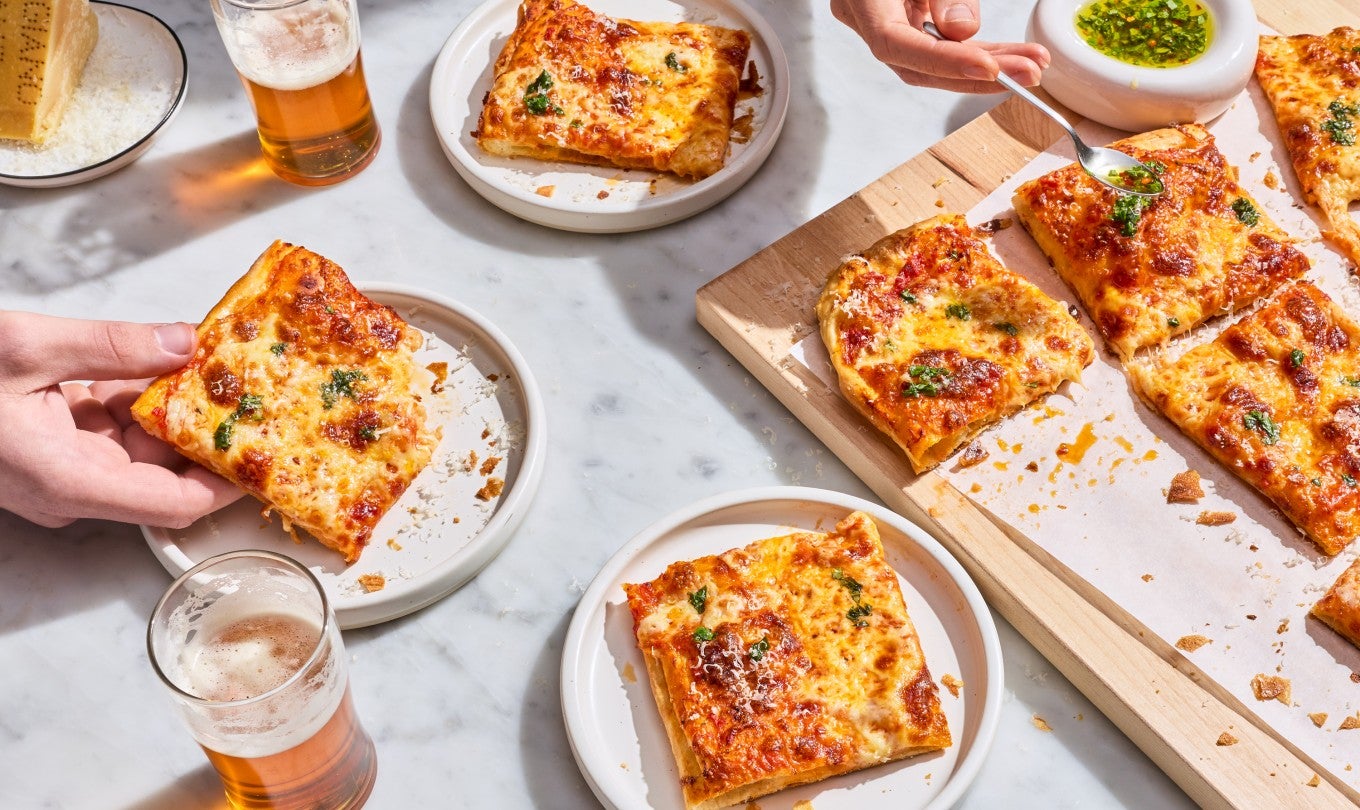 Flaky Puff Crust Pizza