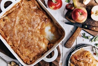 Sugar-Crusted Apple Cobbler