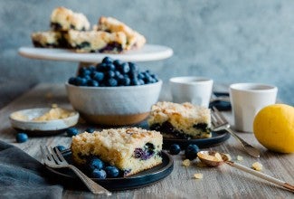 Blueberry Coffeecake with Lemon Streusel