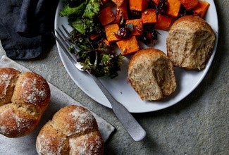 Wheat-Oat-Flax Buns