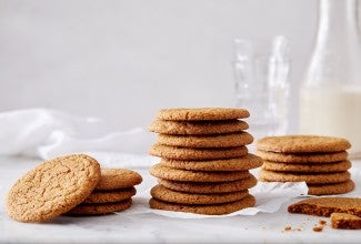 Gluten-Free Soft Molasses Cookies made with baking mix