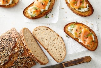 Pumpernickel-Rye Hearth Bread