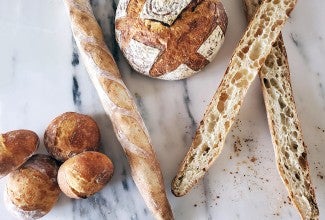 Un-Kneaded Six-Fold French Bread