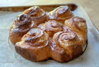 Brioche Cinnamon Rolls with Almond Cream