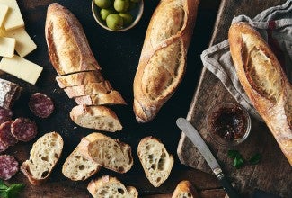 Easy Crusty Baguettes