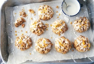 Orange Walnut Whole Wheat Scones