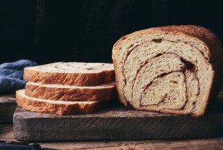 100% Whole Wheat Cinnamon Swirl Bread