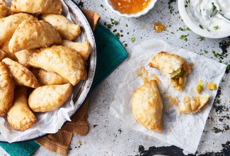 Samosas with Quick Flaky Pastry