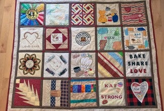 King Arthur Baking Company quilt 