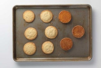 Golden brown cookie bottoms