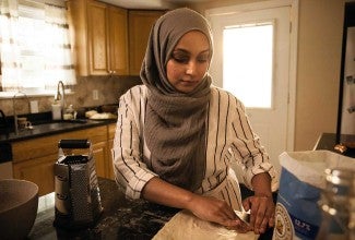 Naureen baking 