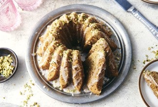 Cardamom Bundt Cake with Lemon Glaze