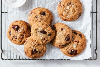 Brown Butter Pecan Chip Cookies made with baking sugar alternative