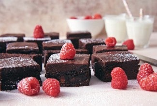 Chocolate and Raspberry Brownie Bars