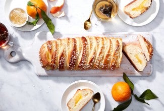 Braided lemon bread