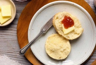 Biscuit on a plate