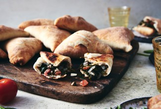 Spinach-Filled Lebanese Flatbreads