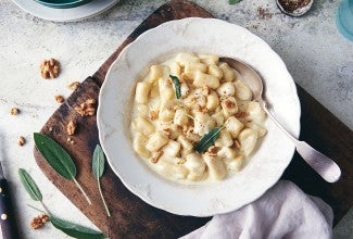 Potato Gnocchi with Gorgonzola Cream Sauce