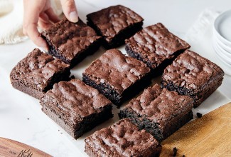 Deep-Dark Fudgy Brownies