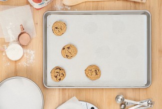 Four chocolate chip cookies