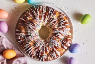 Easter Bread Wreath