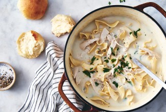 Shaker Chicken and Noodle Soup