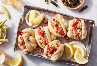 Ginger Scallion Lobster Baos