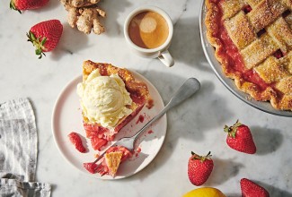 Lemon-Ginger Strawberry Pie
