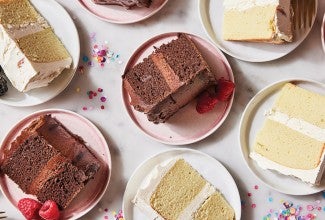 Keto Chocolate & Vanilla Cakes