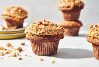 Banana Cupcakes with Peanut Butter Frosting