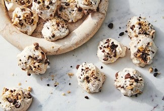 Chunky Hazelnut Meringues