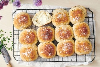 Sour Cream & Chive Potato Bread or Rolls