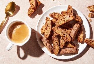 Mini Whole Grain Cinnamon Biscotti