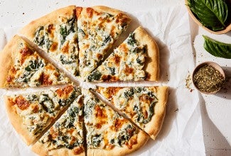 Spinach and Artichoke Pizza