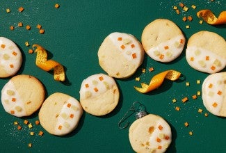 Glazed Ginger-Citrus Shortbread