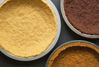 Different flavors of cookie pie crust