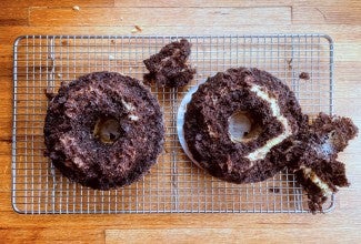 Chocolate Bundt cake that stuck to the pan and fell apart