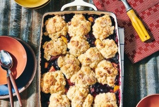 Blueberry-Peach Cobbler