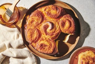 Brioche Cinnamon Rolls with Almond Cream