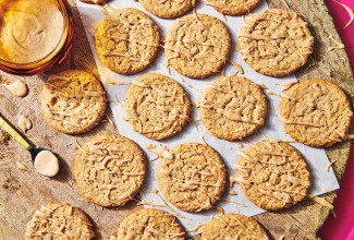Chai-Glazed Almond Cookies