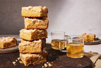 Gingery Lemon Curd Coffee Cake