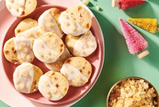 Glazed Ginger-Citrus Shortbread