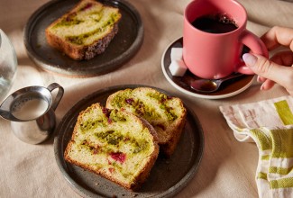 Gluten-Free Cranberry Bread with Pistachio Filling 