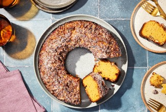 Pecan-Crusted Sweet Potato Pound Cake