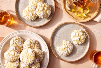 Lemon Crinkle Cookies 